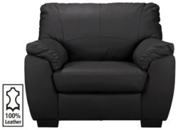 Collection - Milano - Leather Chair - Black